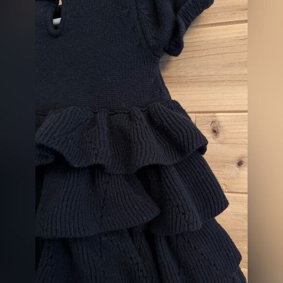 Hanna Andersson Size 70/6-12 Months Embroidered Floral Ruffle Skirt Dress - Picture 9 of 13